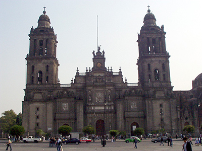 The Metropolitan Cathedral in Mexico City. 